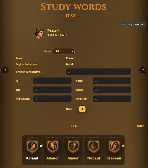 Language test in Fornava